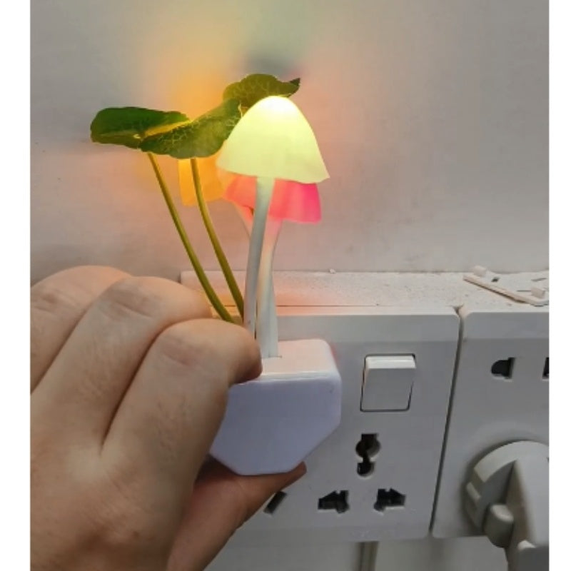 Mushroom LED Night Light – Automatic, Energy-Efficient & Child-Friendly