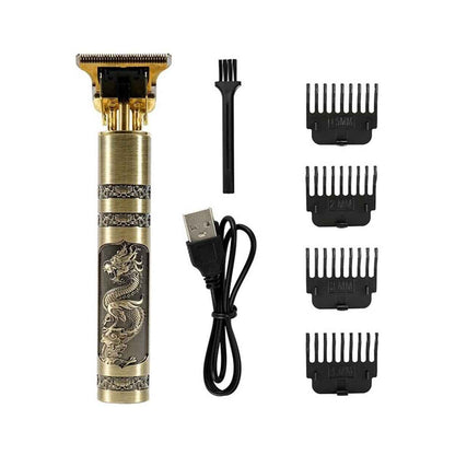 Vintage T9 Precision Hair Trimmer for Men – USB Rechargeable