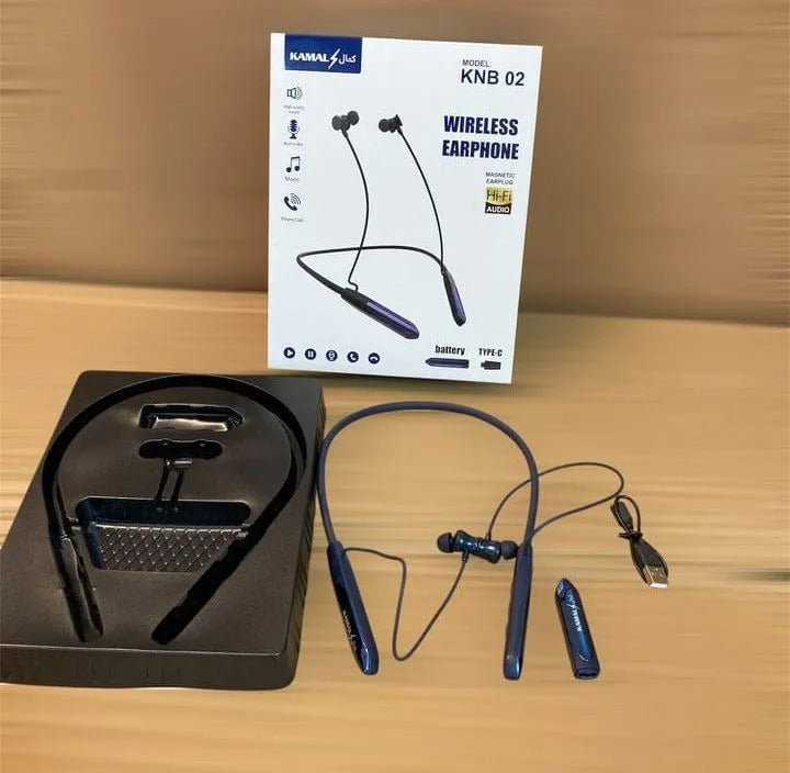 Kamal KNB-02 Wireless Neckband Earphone – Stylish & Comfortable Design