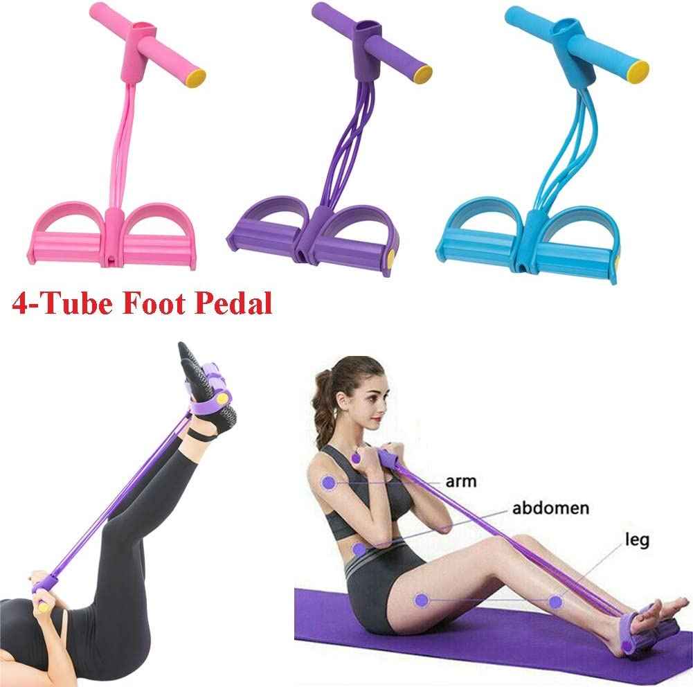 Foot Pedal Resistance Band – Elastic Sit-Up & Pull Rope for Yoga, Fitness, and Tummy Trimming