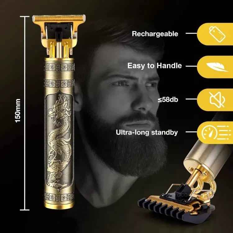 Vintage T9 Precision Hair Trimmer for Men – USB Rechargeable