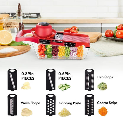 10-in-1 Multi-Functional Mandoline Vegetable Slicer – Effortless Food Prep