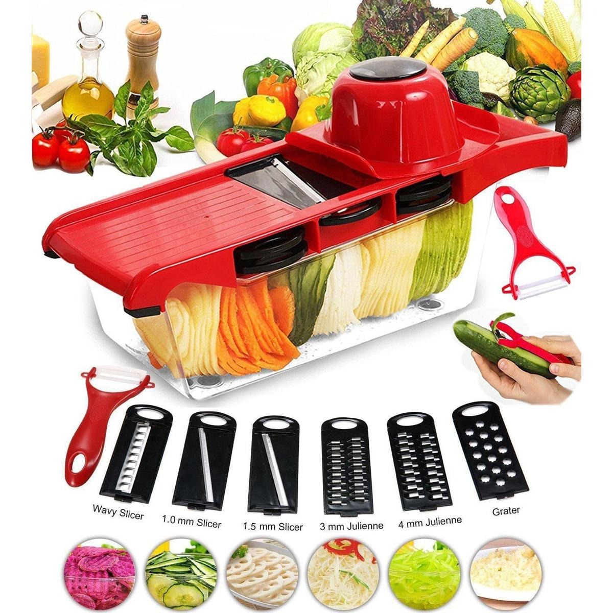 10-in-1 Multi-Functional Mandoline Vegetable Slicer – Effortless Food Prep