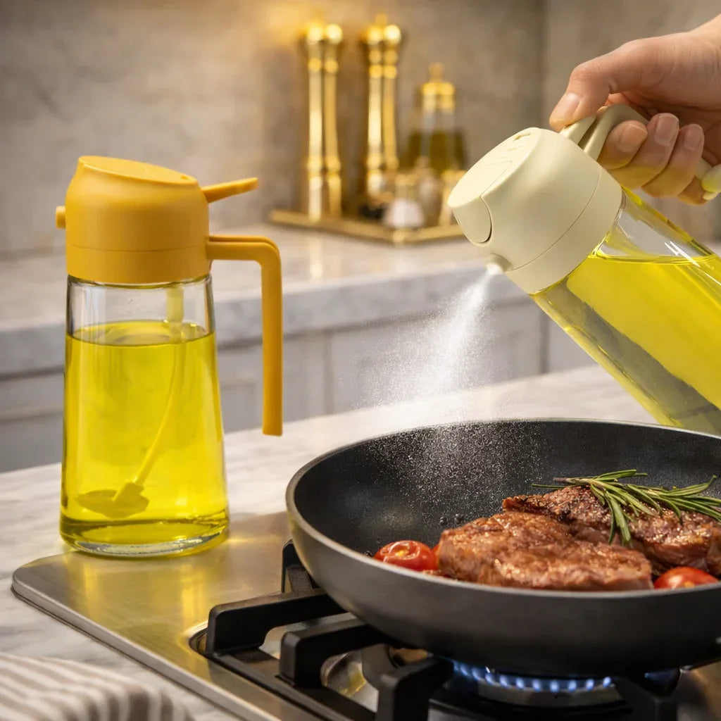 2 in 1 Leakproof Oil Dispenser Bottle 500 ML
