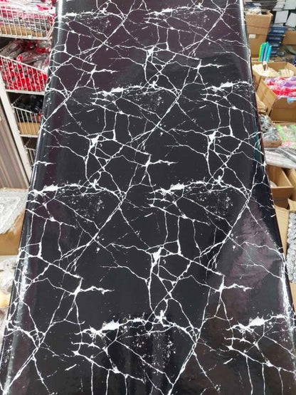 Self-Adhesive Black Marble Sheet – Waterproof PVC Kitchen & Home Décor Film