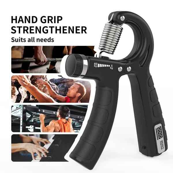 Adjustable Hand & Wrist Strengthener with Counter – Durable and Comfortable