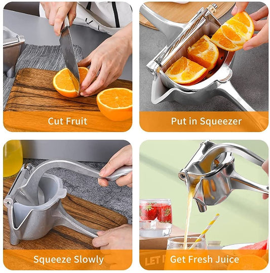Handheld Citrus Juicer – Durable Stainless Steel Lemon & Orange Clip Juicer