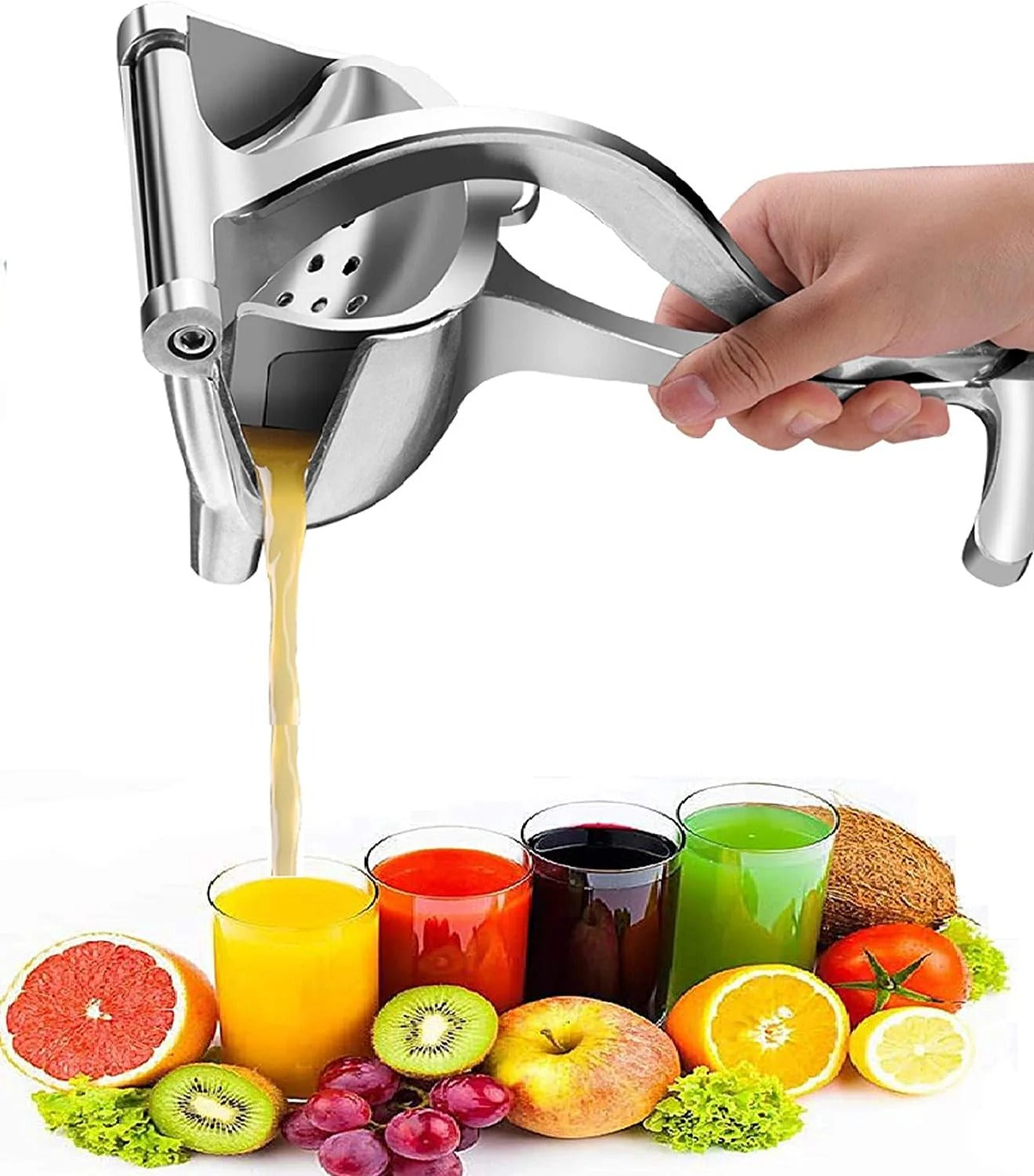 Handheld Citrus Juicer – Durable Stainless Steel Lemon & Orange Clip Juicer