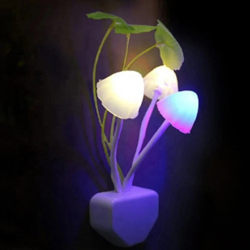 Mushroom LED Night Light – Automatic, Energy-Efficient & Child-Friendly