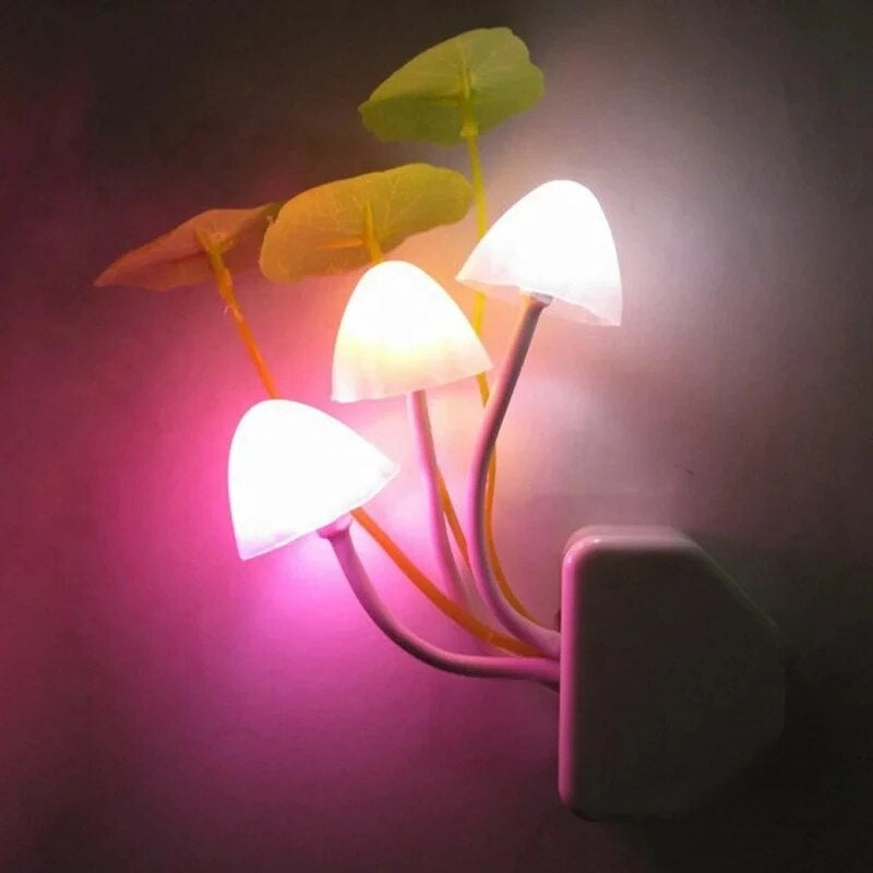 Mushroom LED Night Light – Automatic, Energy-Efficient & Child-Friendly