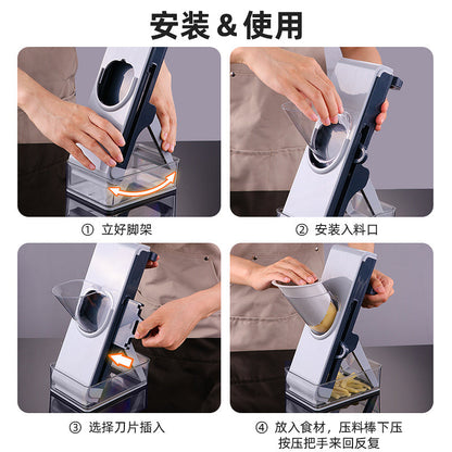 Mandoline Slicer Vegetable Cutter – Adjustable Blades for Safe, Easy & Efficient Meal Prep