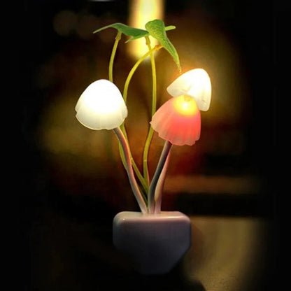Mushroom LED Night Light – Automatic, Energy-Efficient & Child-Friendly