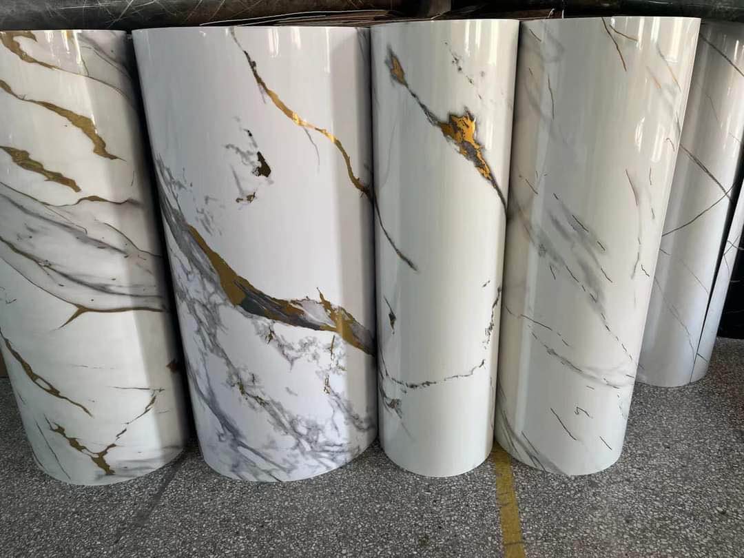 Self-Adhesive Black Marble Sheet – Waterproof PVC Kitchen & Home Décor Film