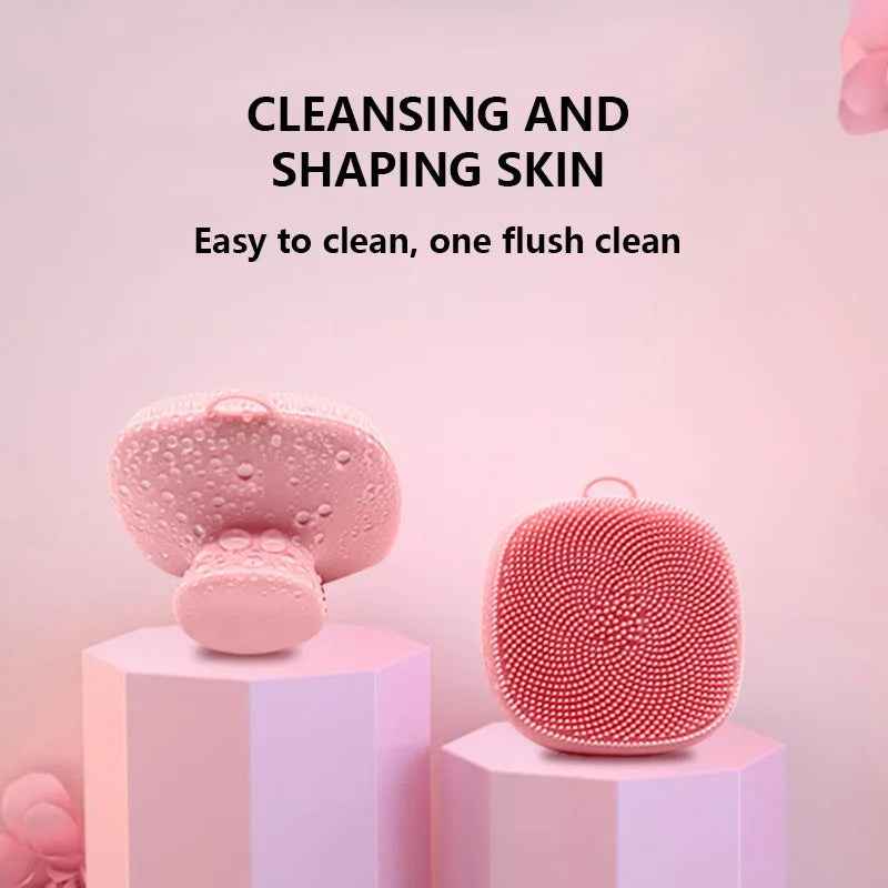 Silicone Shower Brush with Soap Dispenser – Ultra Soft Body Scrubber & Massager