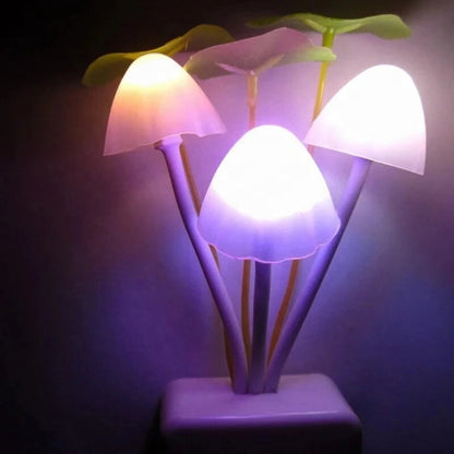 Mushroom LED Night Light – Automatic, Energy-Efficient & Child-Friendly