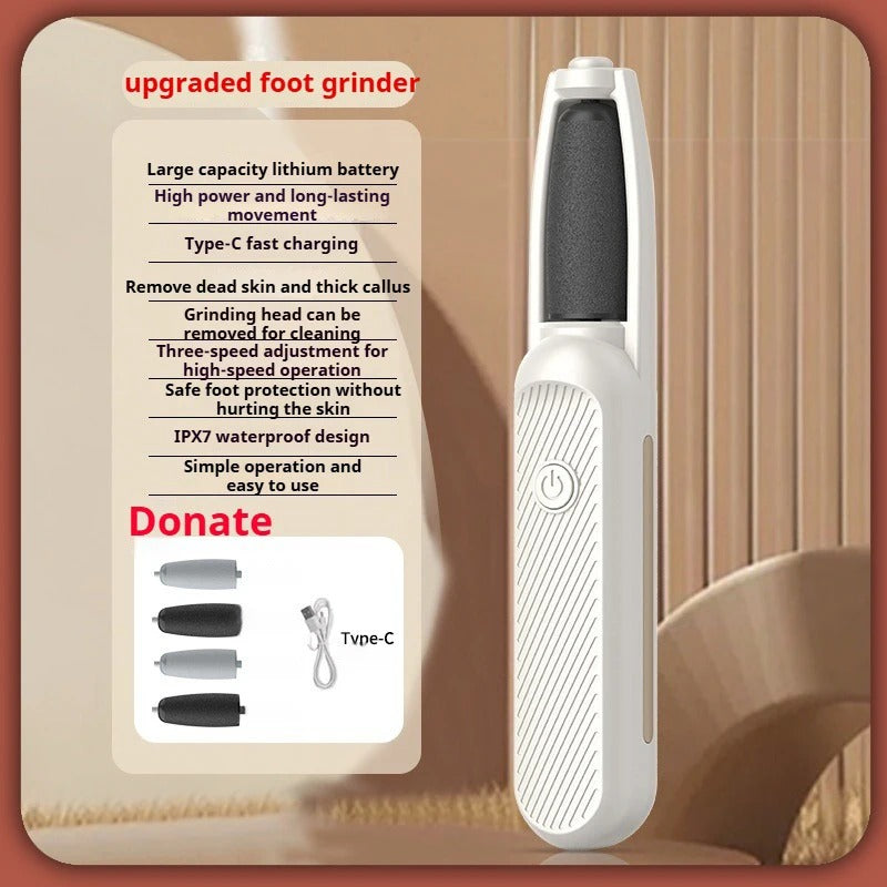 Rechargeable Electric Foot File – Callus Remover for Soft, Smooth Feet