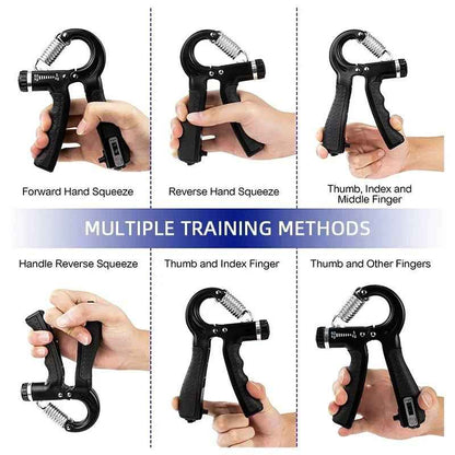 Adjustable Hand & Wrist Strengthener with Counter – Durable and Comfortable