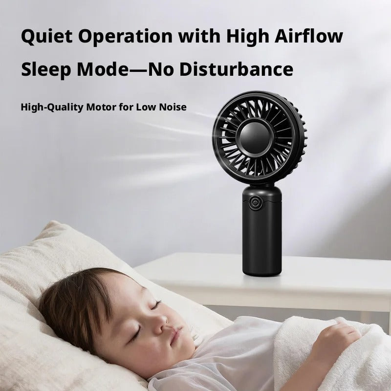 Handheld Portable Mini Fan – USB Rechargeable 3 Speed