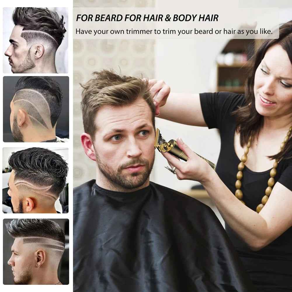 Vintage T9 Precision Hair Trimmer for Men – USB Rechargeable