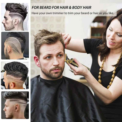 Vintage T9 Precision Hair Trimmer for Men – USB Rechargeable