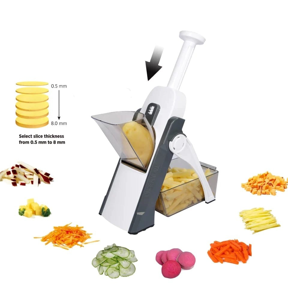 Mandoline Slicer Vegetable Cutter – Adjustable Blades for Safe, Easy & Efficient Meal Prep