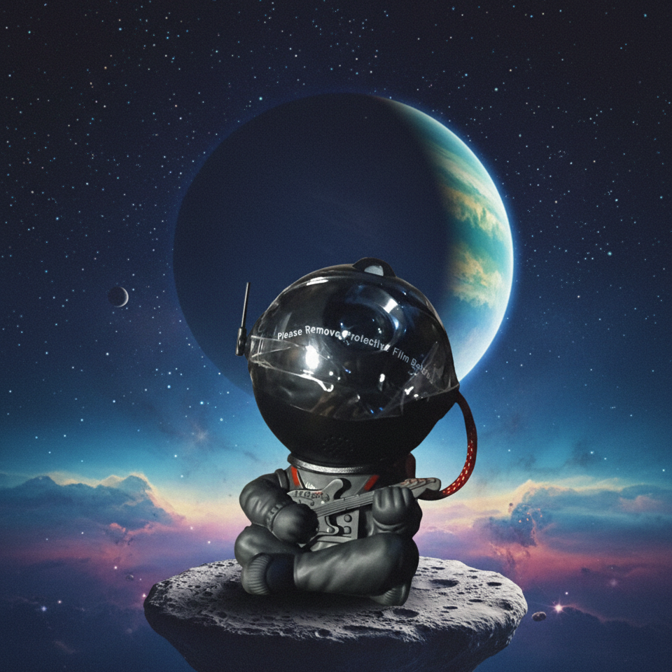 Astronaut Starry Sky Galaxy Projector – LED Nebula & Star Projector with 360° Rotating Astronaut Design